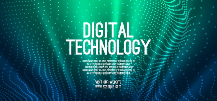 Digital technology speed connect blue green background, cyber nano information, abstract communication, innovation future tech data, internet global network connection, Ai big data, illustration 3d vector