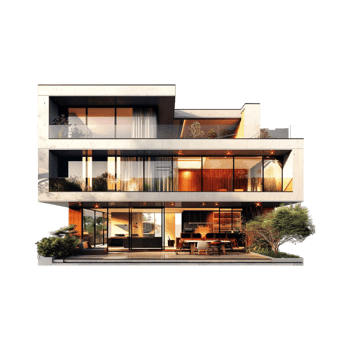 Luxury House or Home on Transparent Background png