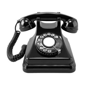 Vintage Old Telephone on Transparent Background png