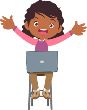 child sitting use gadget Mobile and laptop png