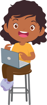 child sitting use gadget Mobile and laptop png