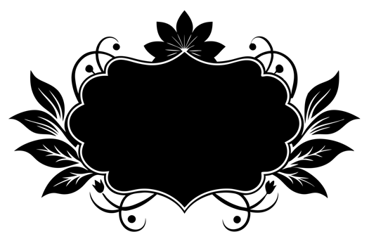 circular design with floral and leafy patterns radiates symmetrically png