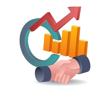 Agreement on Business Growth Analysis vector