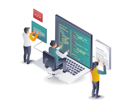 Business Development Programmer Team vector