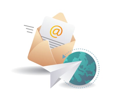 Global Email Transaction Management vector