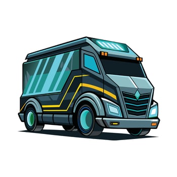 Realistic Truck Illustration vector
