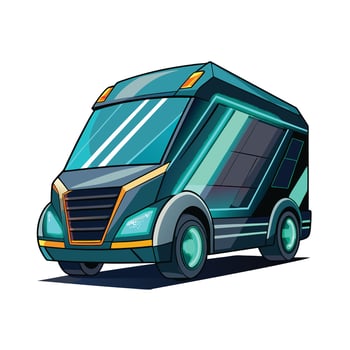 Realistic Truck Illustration vector