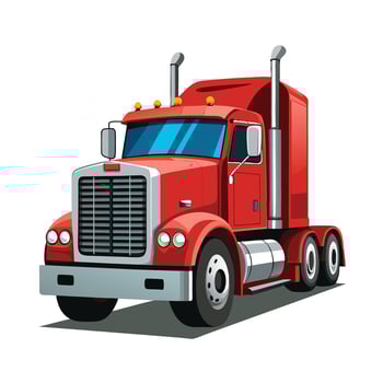 Realistic Truck Illustration vector
