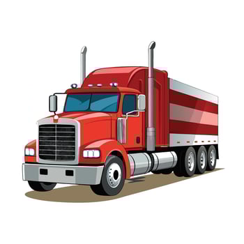 Realistic Truck Illustration vector