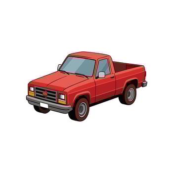 Realistic Truck Illustration vector