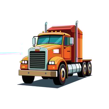 Realistic Truck Illustration vector