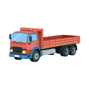 Realistic Truck Illustration vector