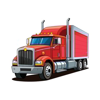 Realistic Truck Illustration vector