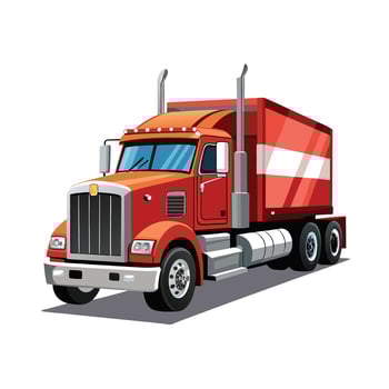 Realistic Truck Illustration vector