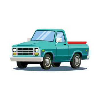 Realistic Truck Illustration vector