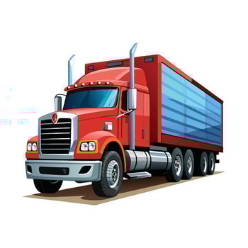Realistic Truck Illustration vector