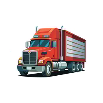 Realistic Truck Illustration vector