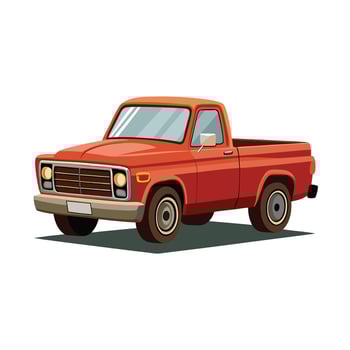 Realistic Truck Illustration vector