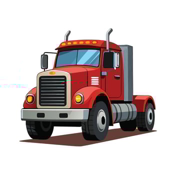 Realistic Truck Illustration vector