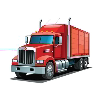 Realistic Truck Illustration vector
