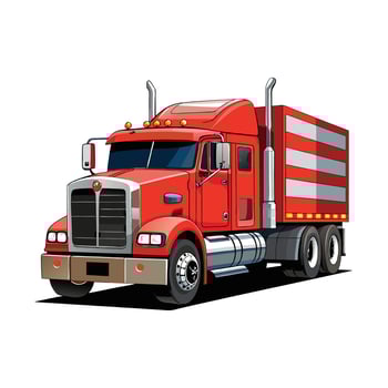 Realistic Truck Illustration vector