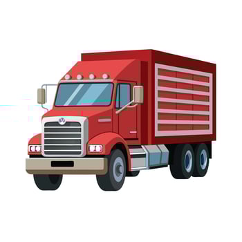 Realistic Truck Illustration vector