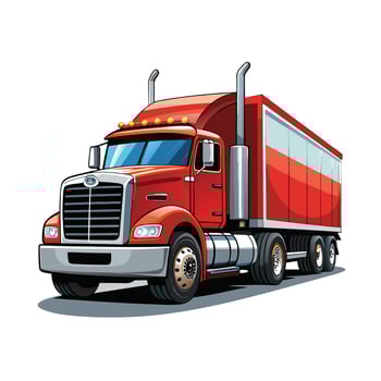 Realistic Truck Illustration vector