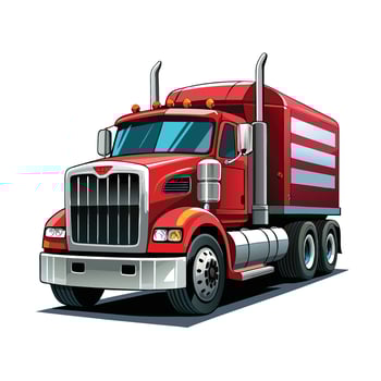 Realistic Truck Illustration vector