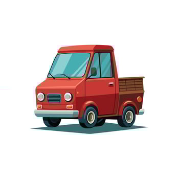 Realistic Truck Illustration vector