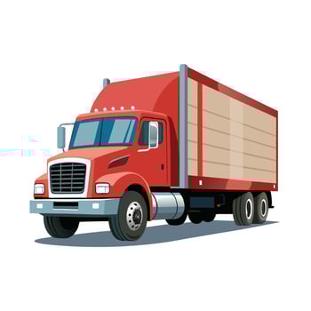 Realistic Truck Illustration vector