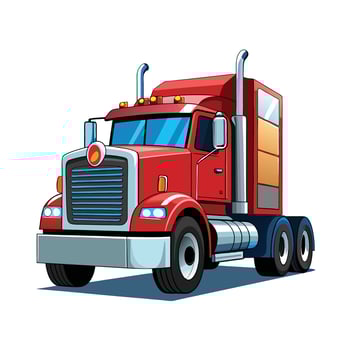 Realistic Truck Illustration vector