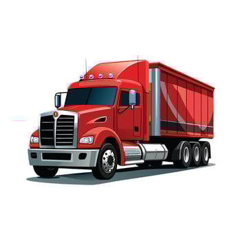Realistic Truck Illustration vector