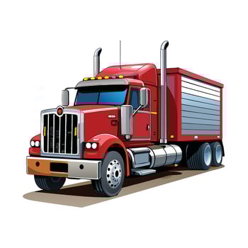 Realistic Truck Illustration vector