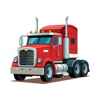 Realistic Truck Illustration vector