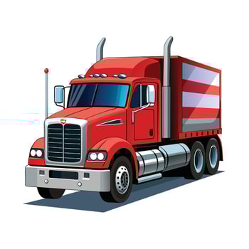 Realistic Truck Illustration vector