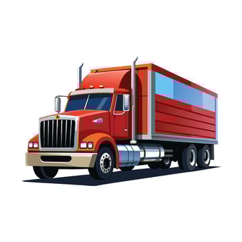 Realistic Truck Illustration vector