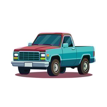 Realistic Truck Illustration vector