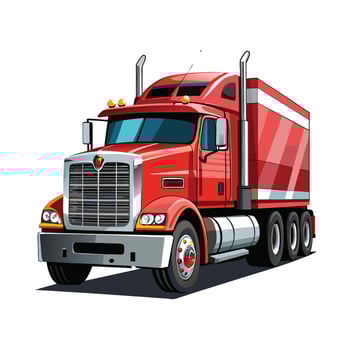 Realistic Truck Illustration vector