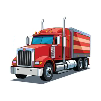 Realistic Truck Illustration vector