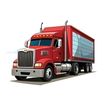 Realistic Truck Illustration vector