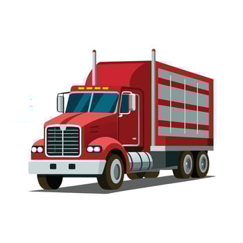 Realistic Truck Illustration vector