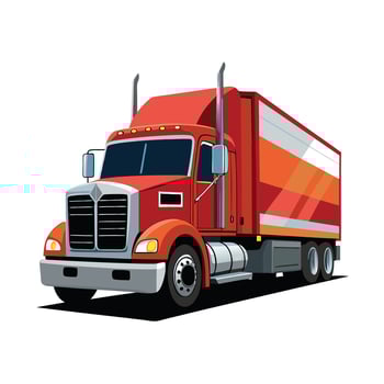 Realistic Truck Illustration vector