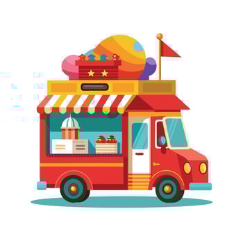 Realistic Truck Illustration vector