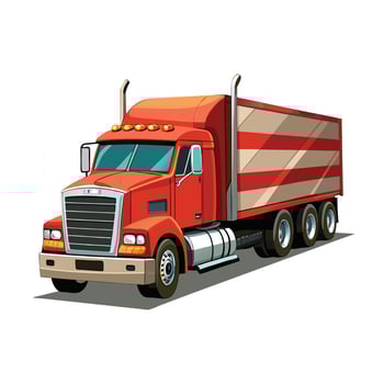 Realistic Truck Illustration vector