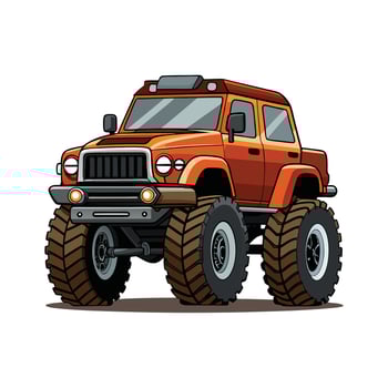 Realistic Truck Illustration vector