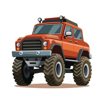 Realistic Truck Illustration vector