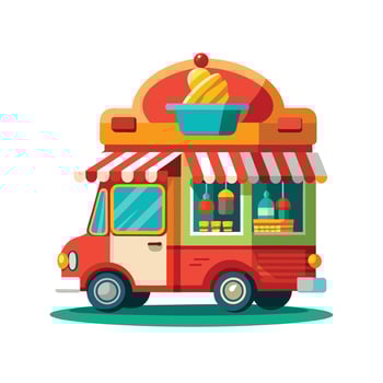 Realistic Truck Illustration vector
