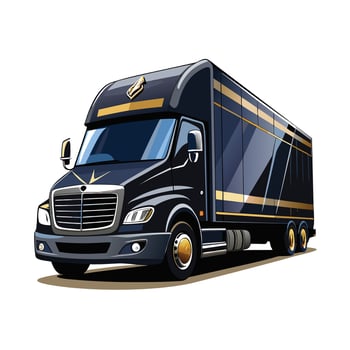 Realistic Truck Illustration vector