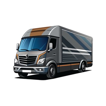 Realistic Truck Illustration vector