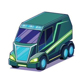 Realistic Truck Illustration vector